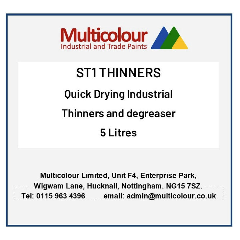 MulticolourPaint ST1 thinner label