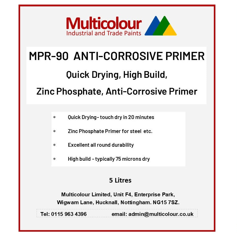 Label for MPR-90 AC Primer