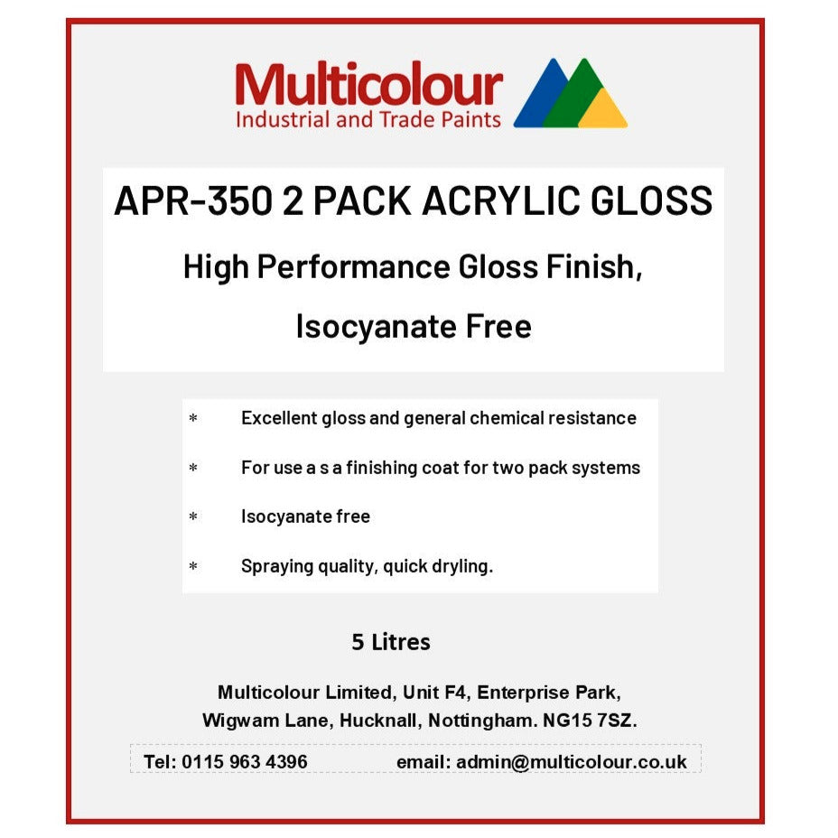 2 Pack Acrylic Gloss label