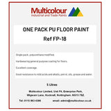 Multicolour PU floor paint label
