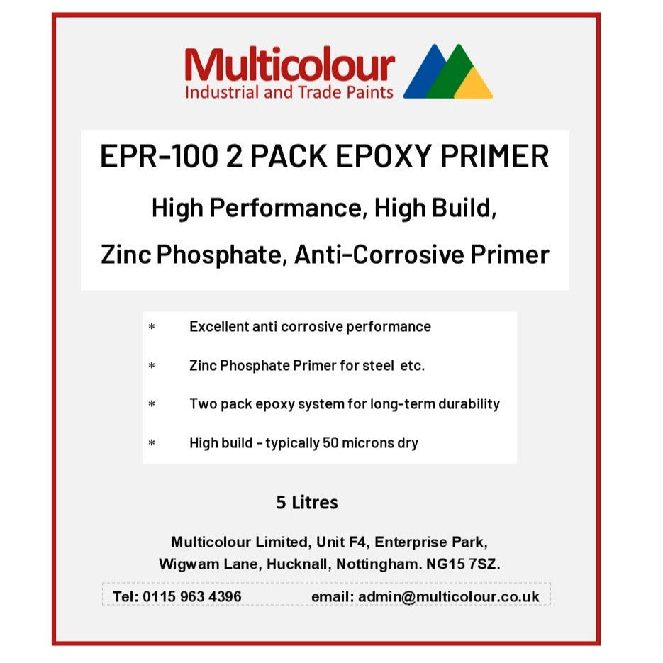 Label for Epoxy Primer EPR-100