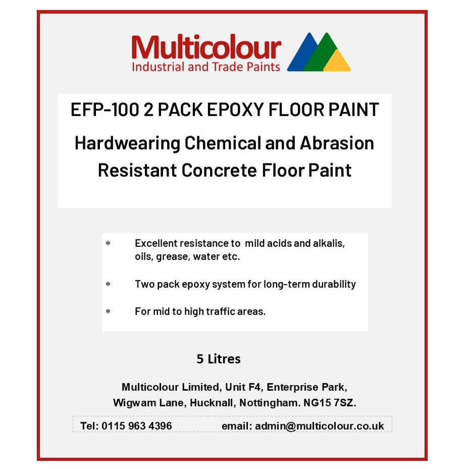 Two Pack Epoxy Floor Paint label